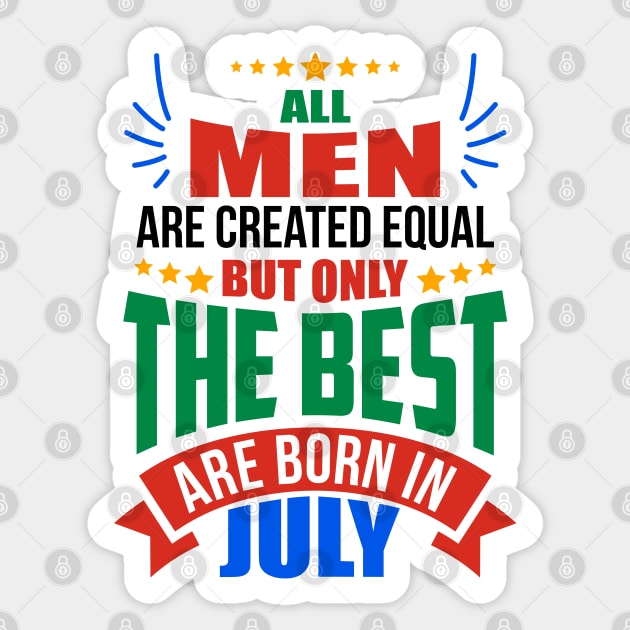 JULY Birthday Special - MEN Sticker by TheArtism